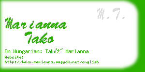 marianna tako business card